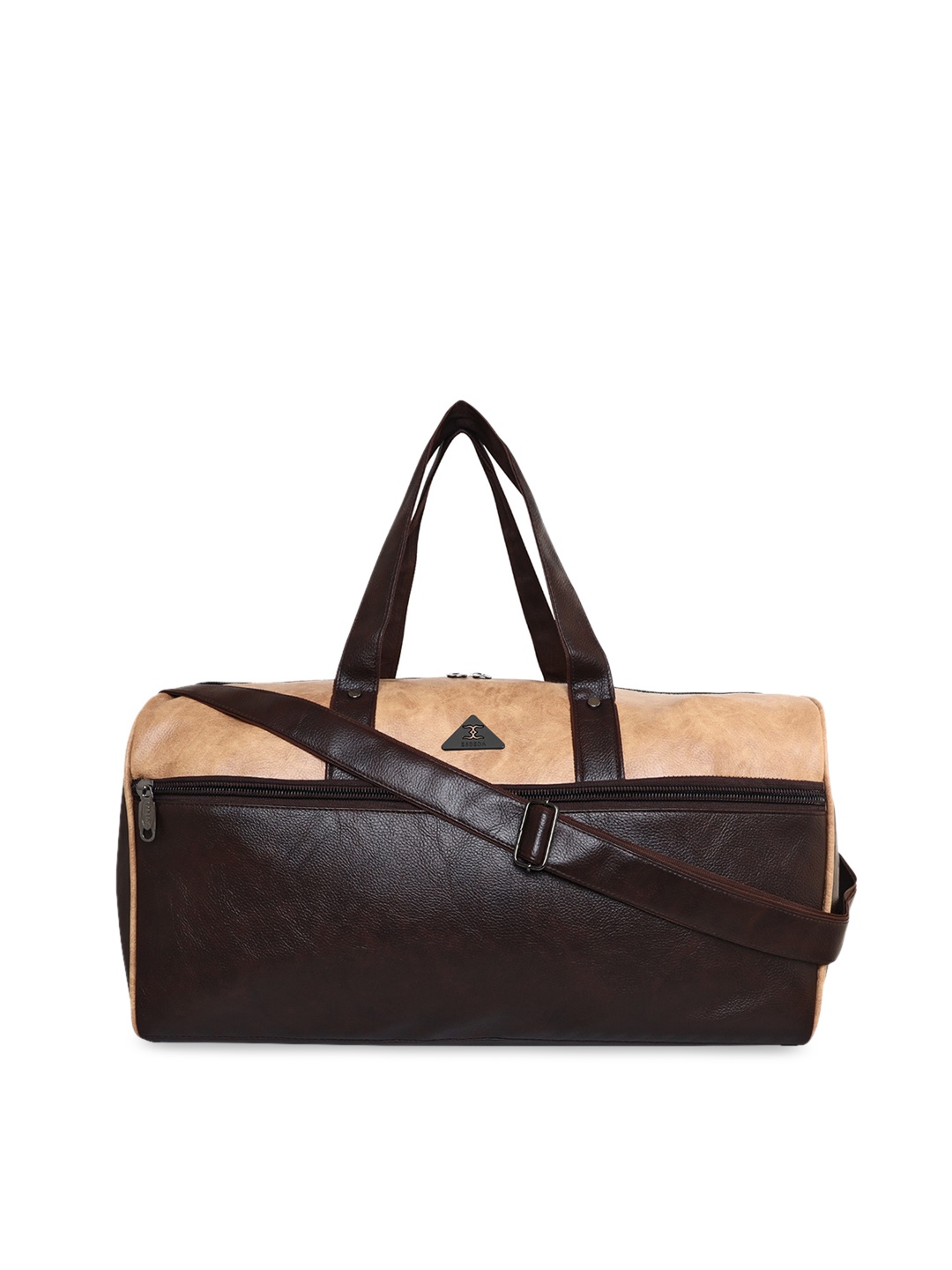 

ESBEDA Unisex Brown & Beige Weekeder Travel Duffle Bag
