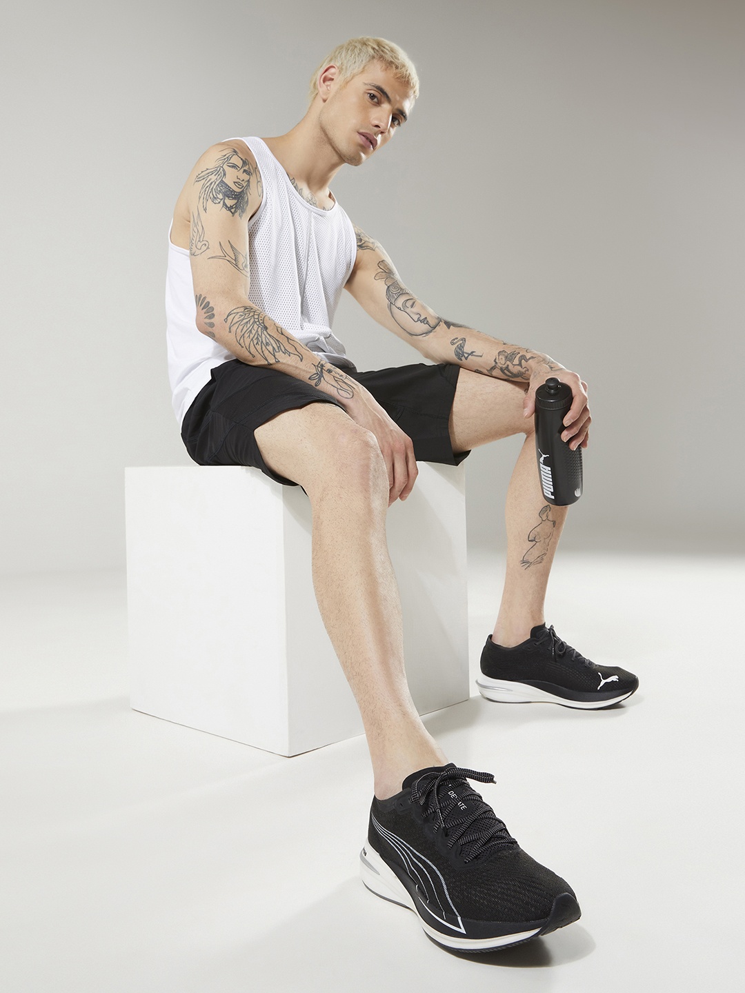 

Puma Men Black Deviate Nitro Running Shoes