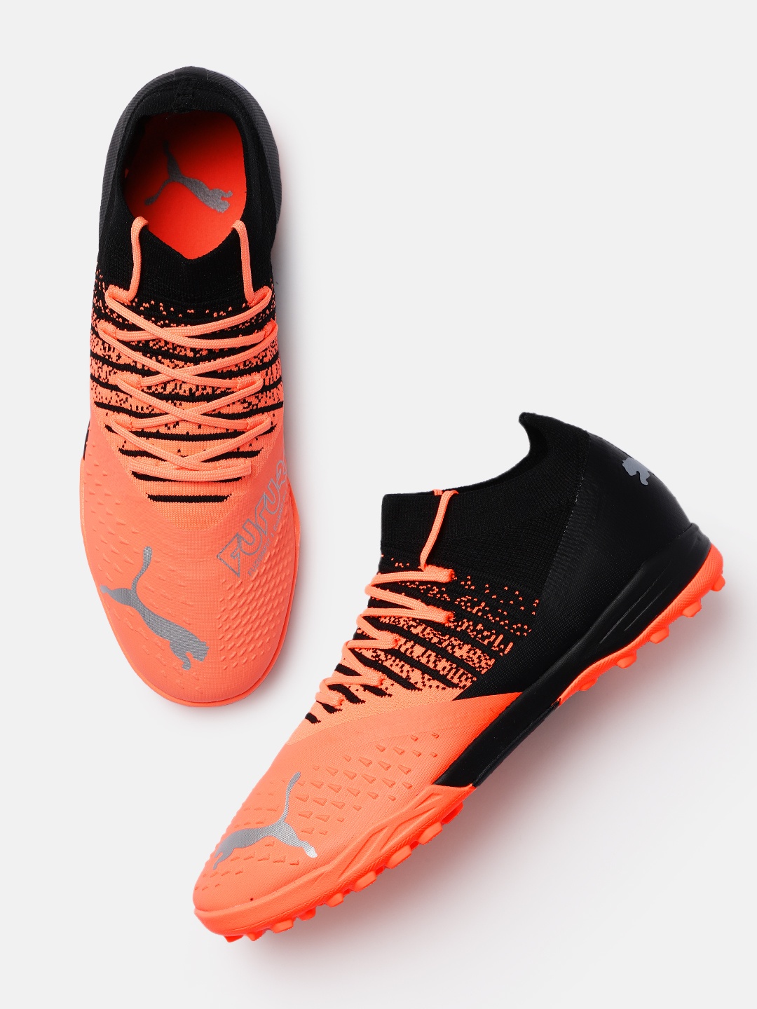 

Puma Men Orange Solid FUTURE Z 3.3 TT Men Football Shoes