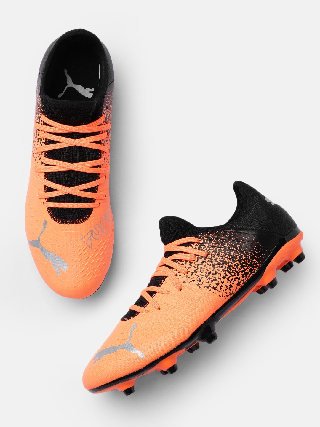 

Puma Men Orange & Black Printed FUTURE Z 4.3 FG/AG Football Shoes