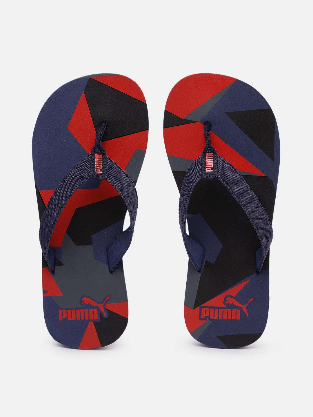 Puma Unisex Navy Blue Thong Flip-Flops