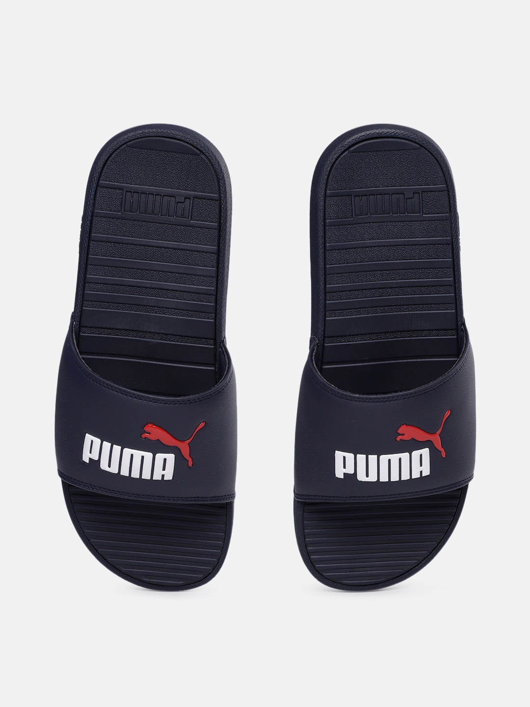 

Puma Unisex Navy Blue Cool Cat Sliders