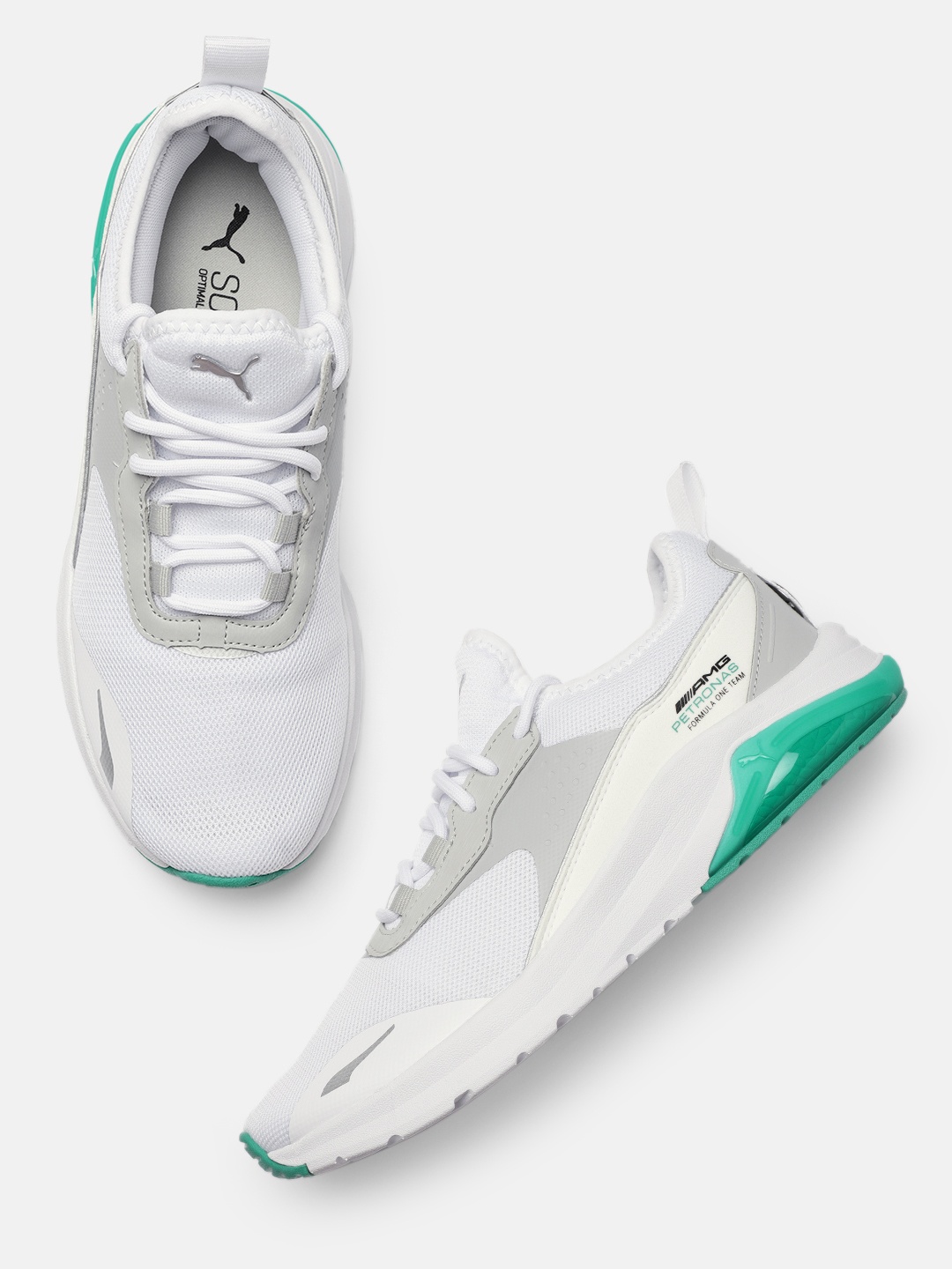 

PUMA Motorsport Unisex White Solid Mercedes F1 Electron E Pro Sneakers