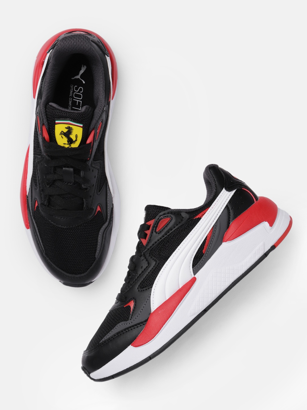 

PUMA Motorsport Unisex Black & White Ferrari X-Ray Speed Colourblocked Sneakers