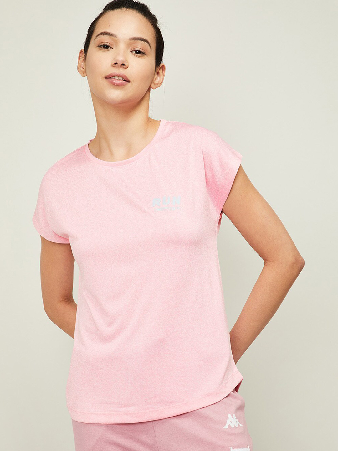 

Kappa Women Pink Training or Gym T-shirt