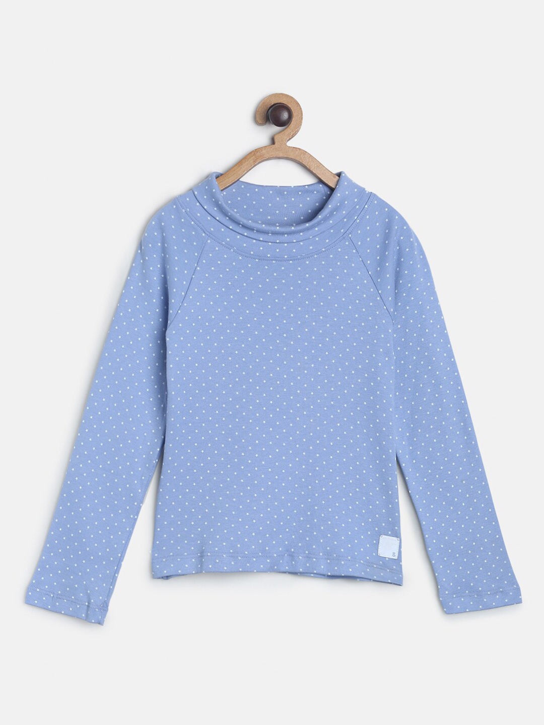 

TALES & STORIES Girls Blue High Neck T-shirt