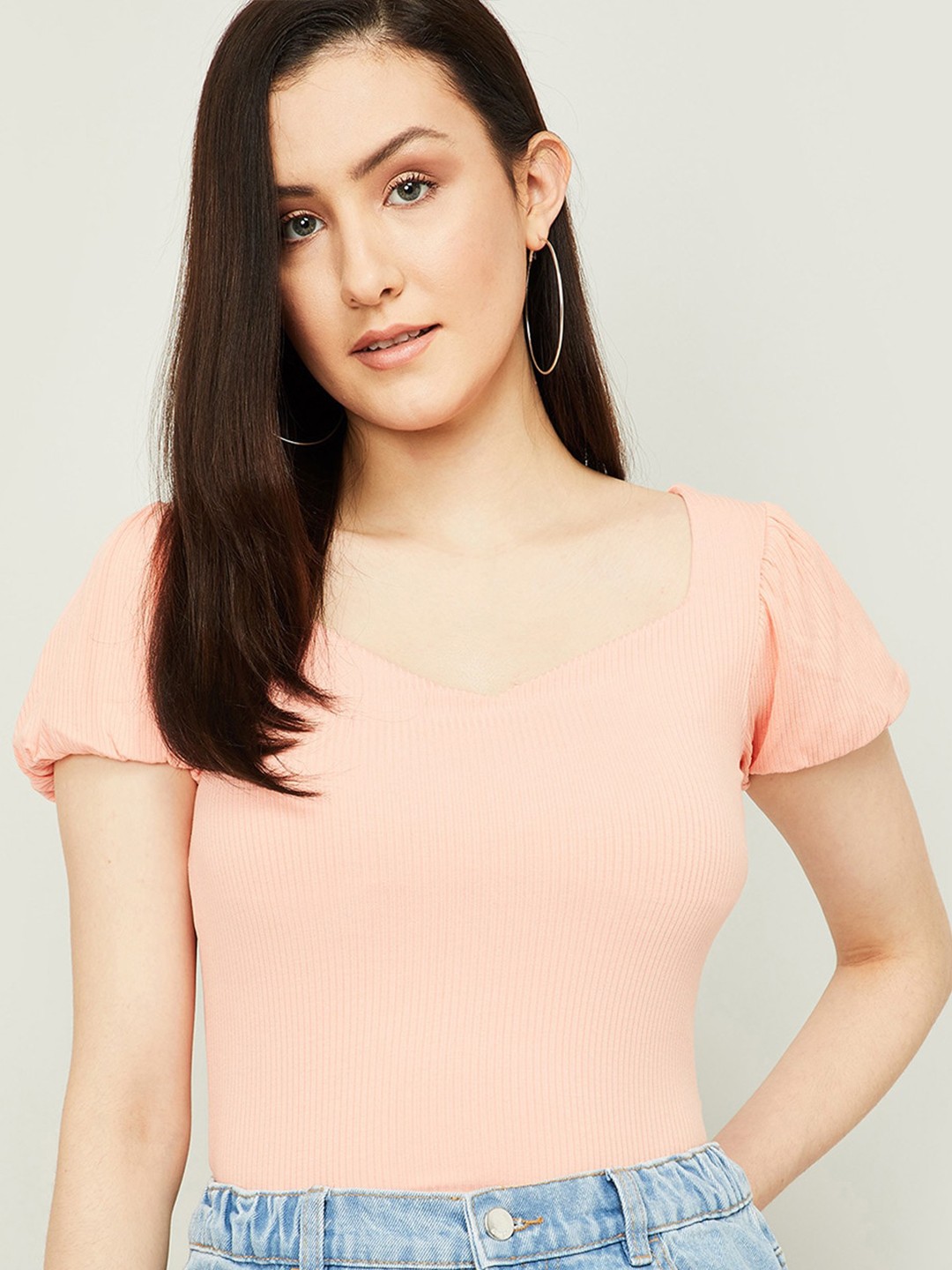 

Ginger by Lifestyle Women Coral Solid Top