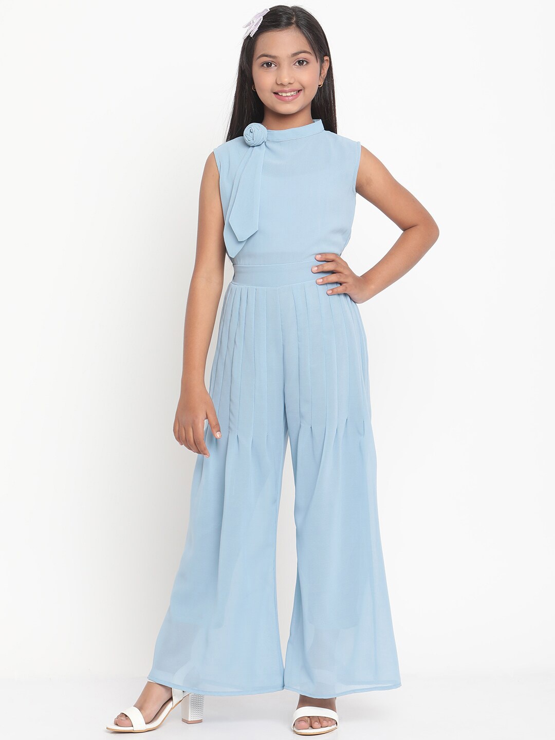 

Stuffie Land Girls Blue Basic Jumpsuit