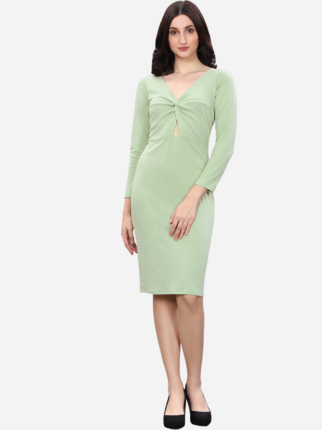 

Selvia Sea Green Bodycon Dress