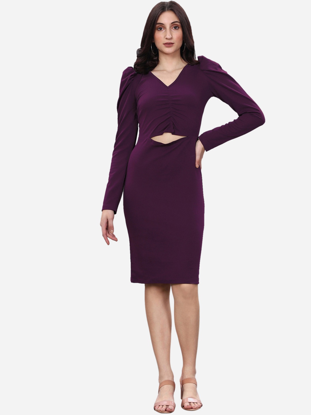 

Selvia Purple Bodycon Dress