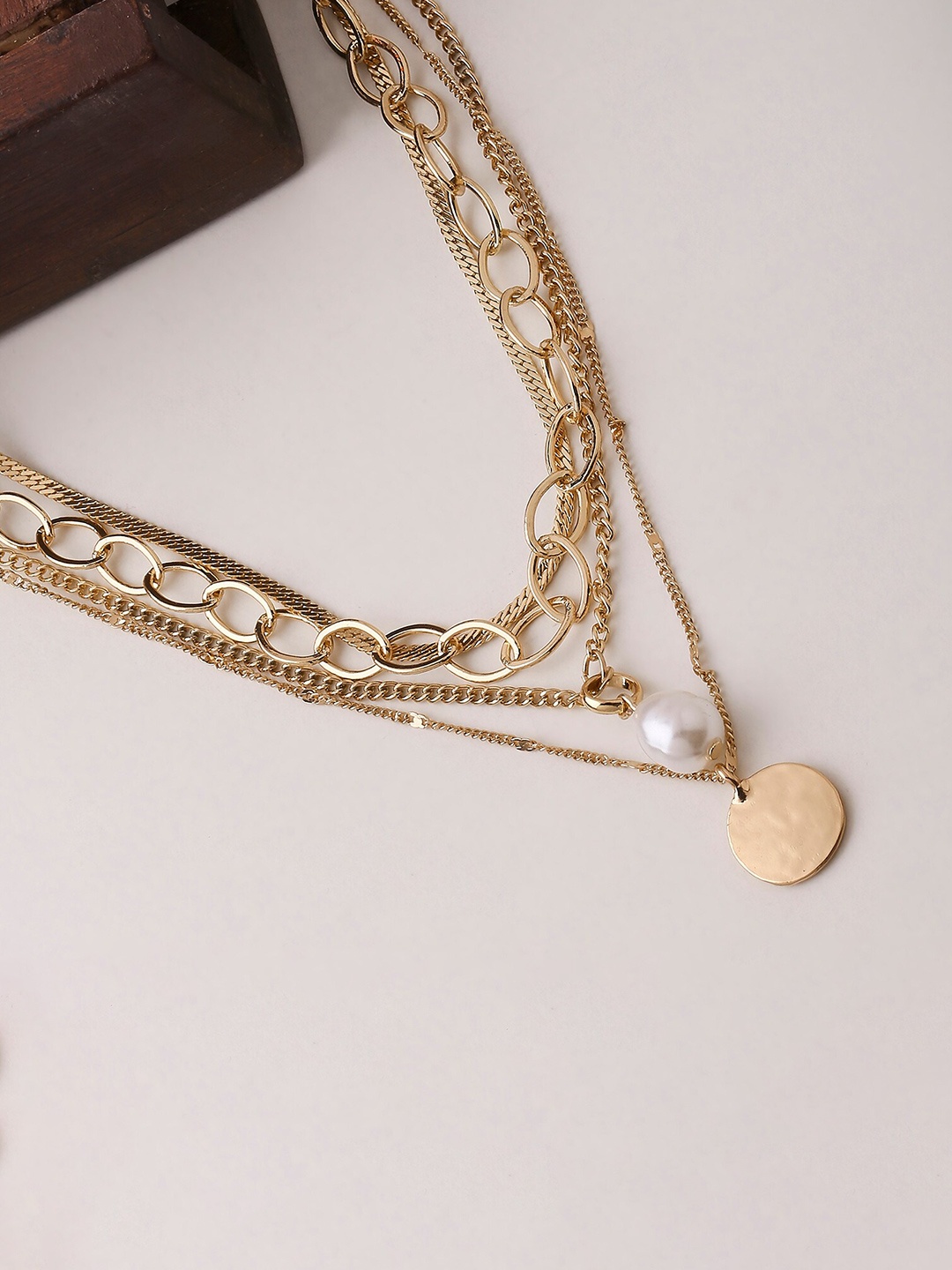 

Lilly & sparkle Gold-Toned Gold-Plated Necklace