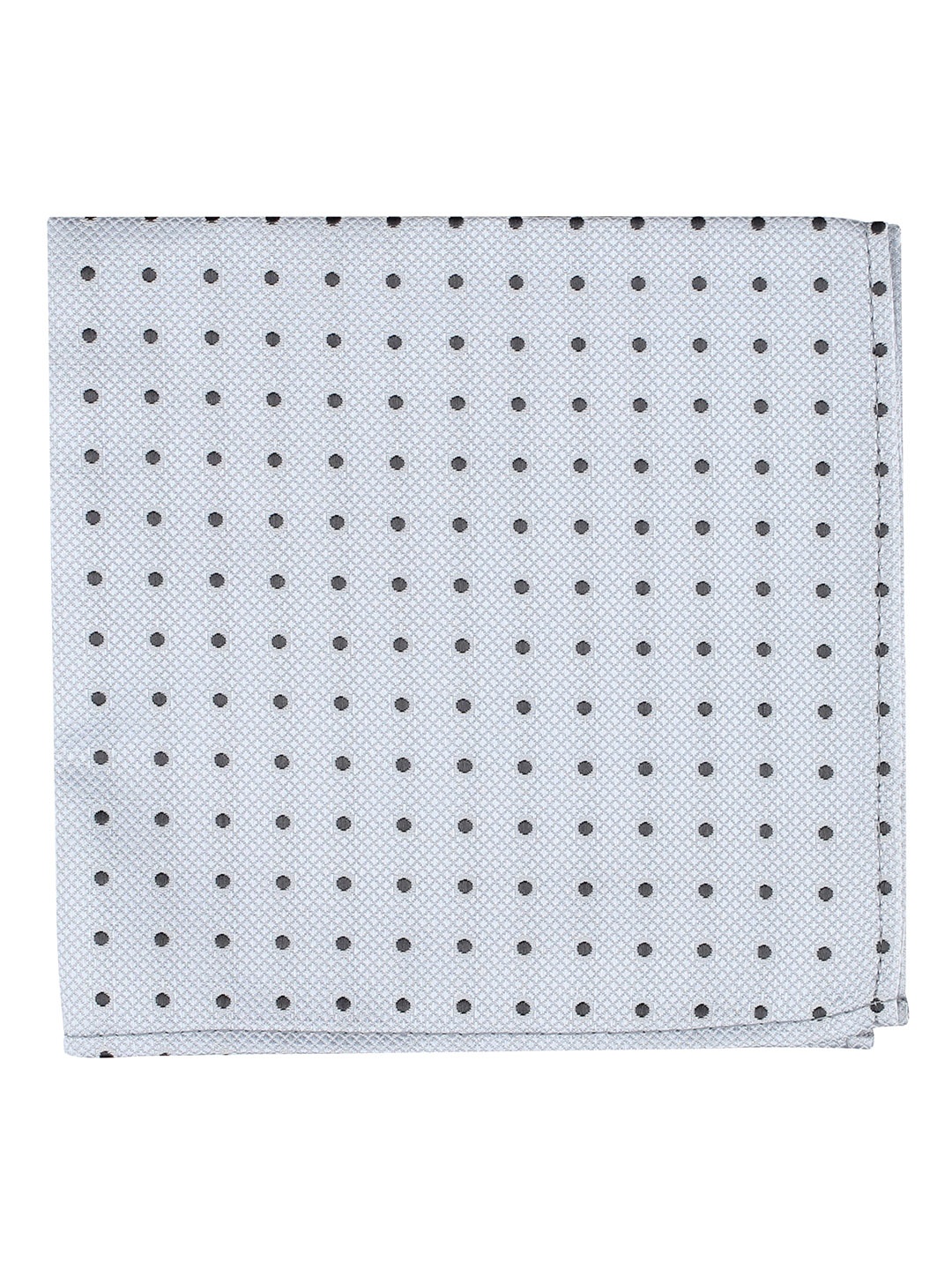 

KOVOVE Men Grey Polka Dot Printed Pocket Square