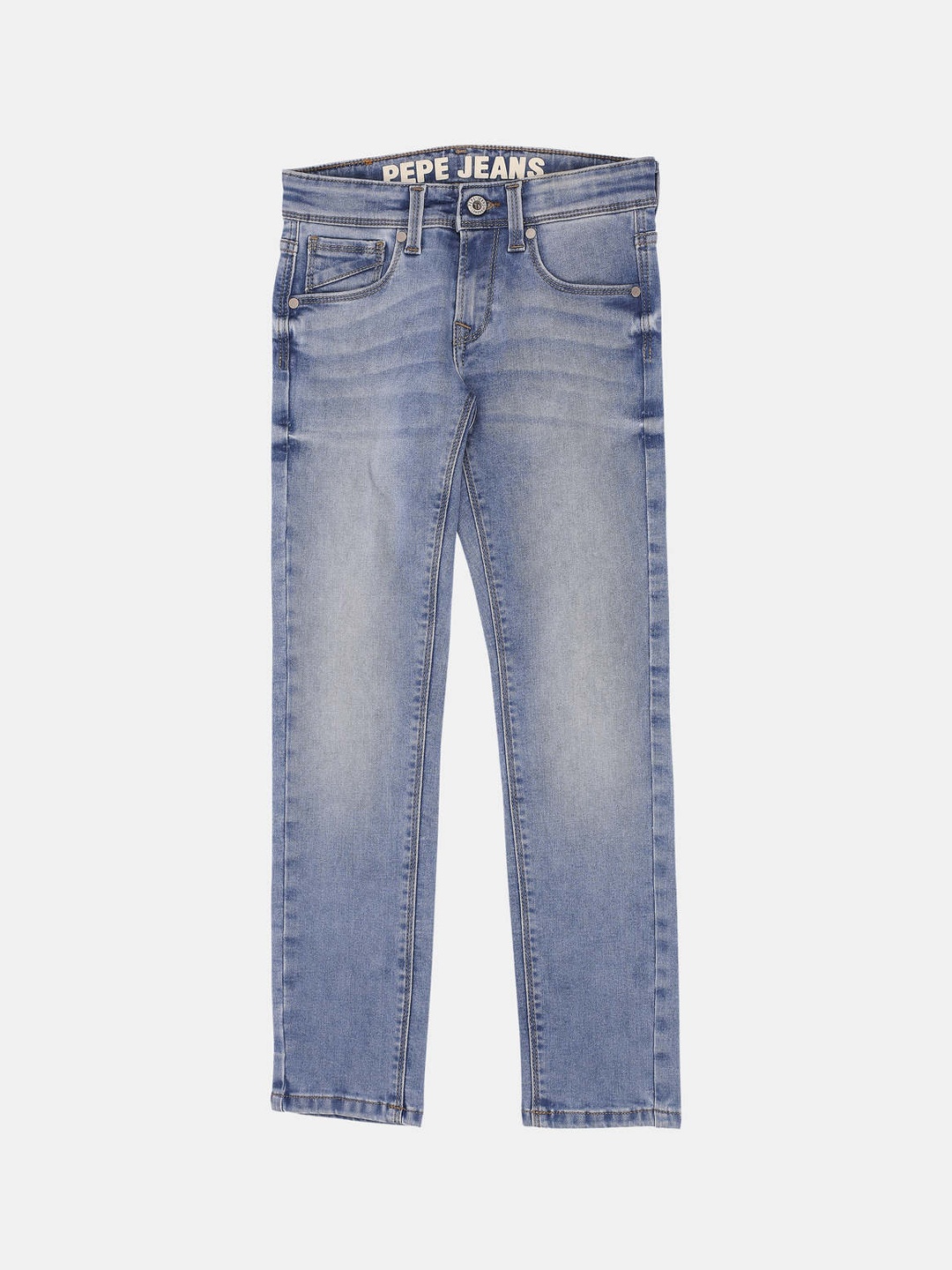 

Pepe Jeans Boys Blue Slim Fit Heavy Fade Stretchable Jeans