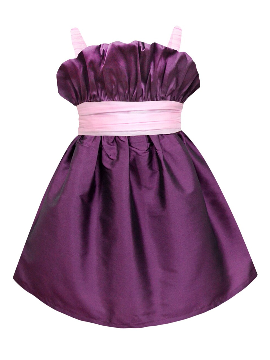 

A.T.U.N. Girls Burgundy & Pink Strappy Dress