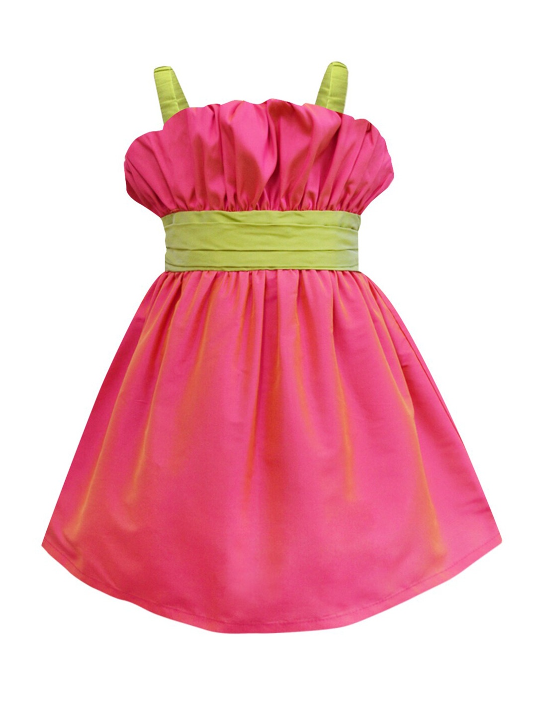 

A T U N Pink & Green Dress