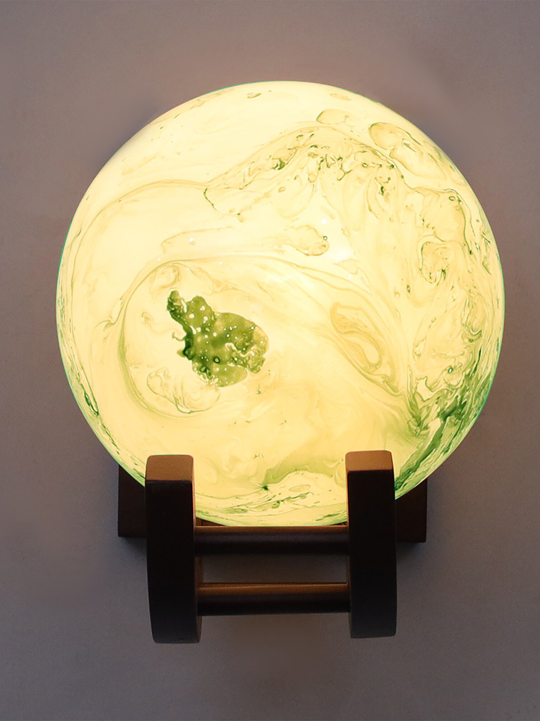 

Homesake Green & White Neptune Nordic Wooden Wall Lamp with Shade