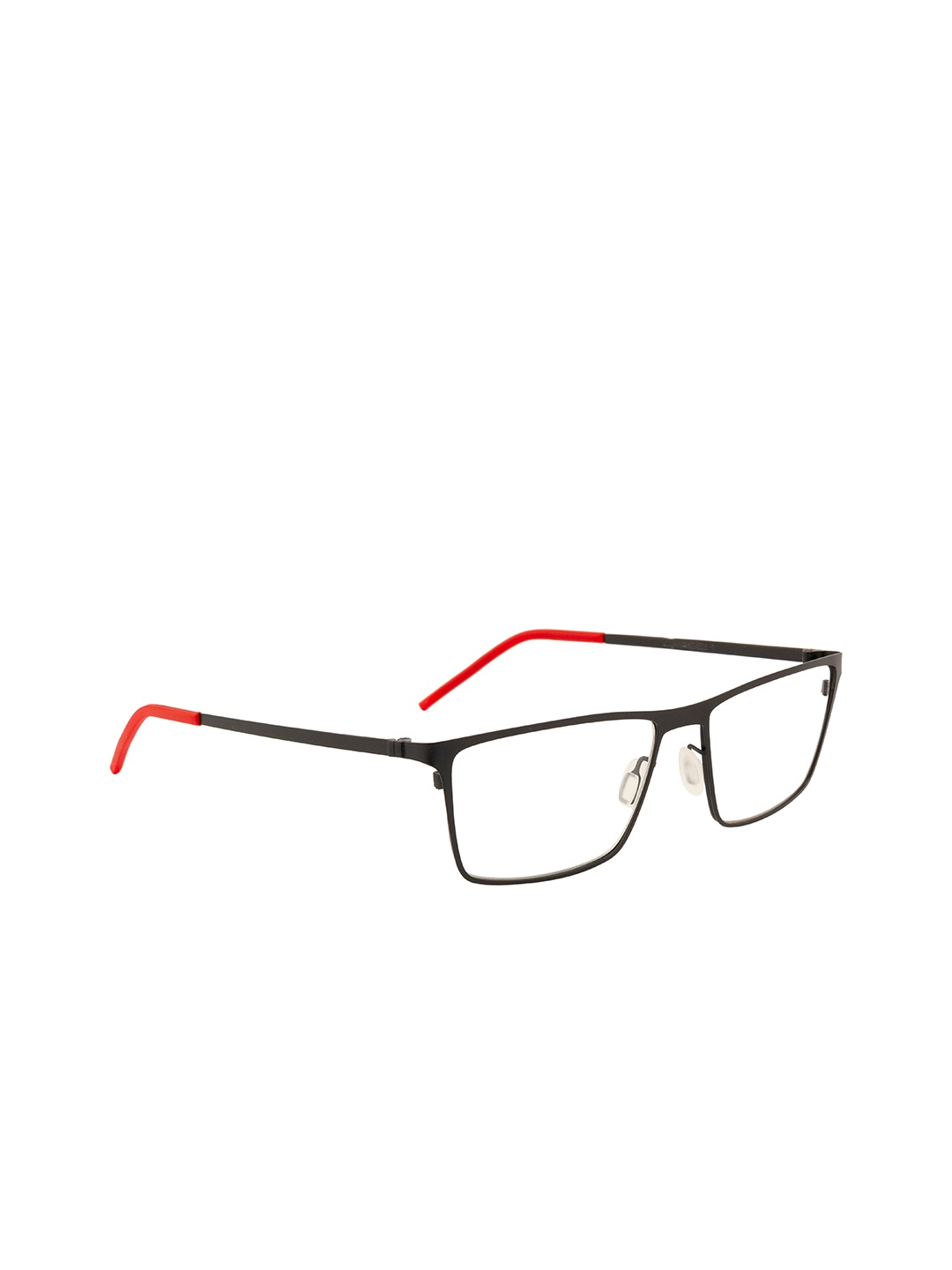 

Ted Smith Unisex Black & Red Full Rim Wayfarer Frames