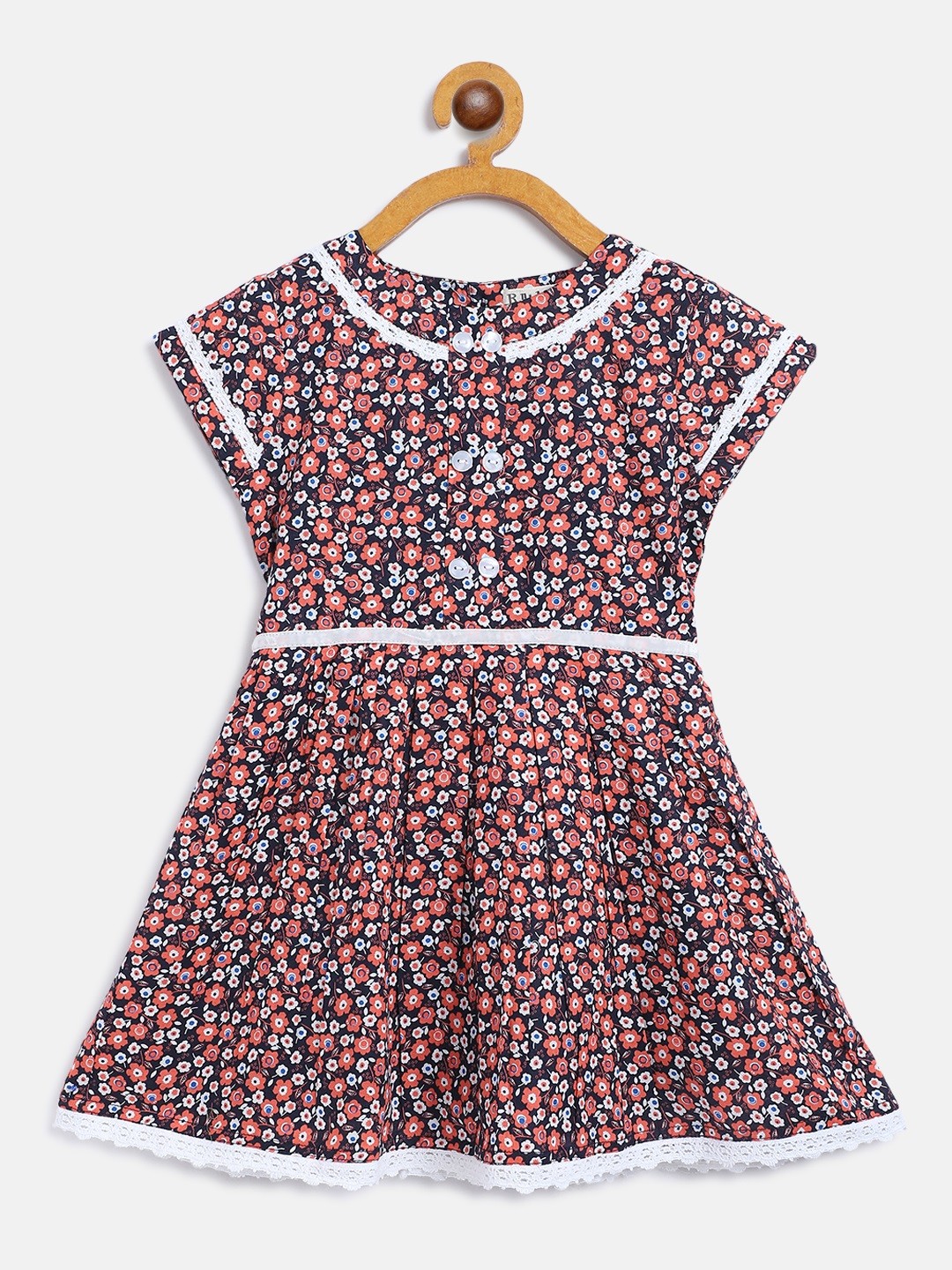 

Bella Moda Blue & Red Floral Dress