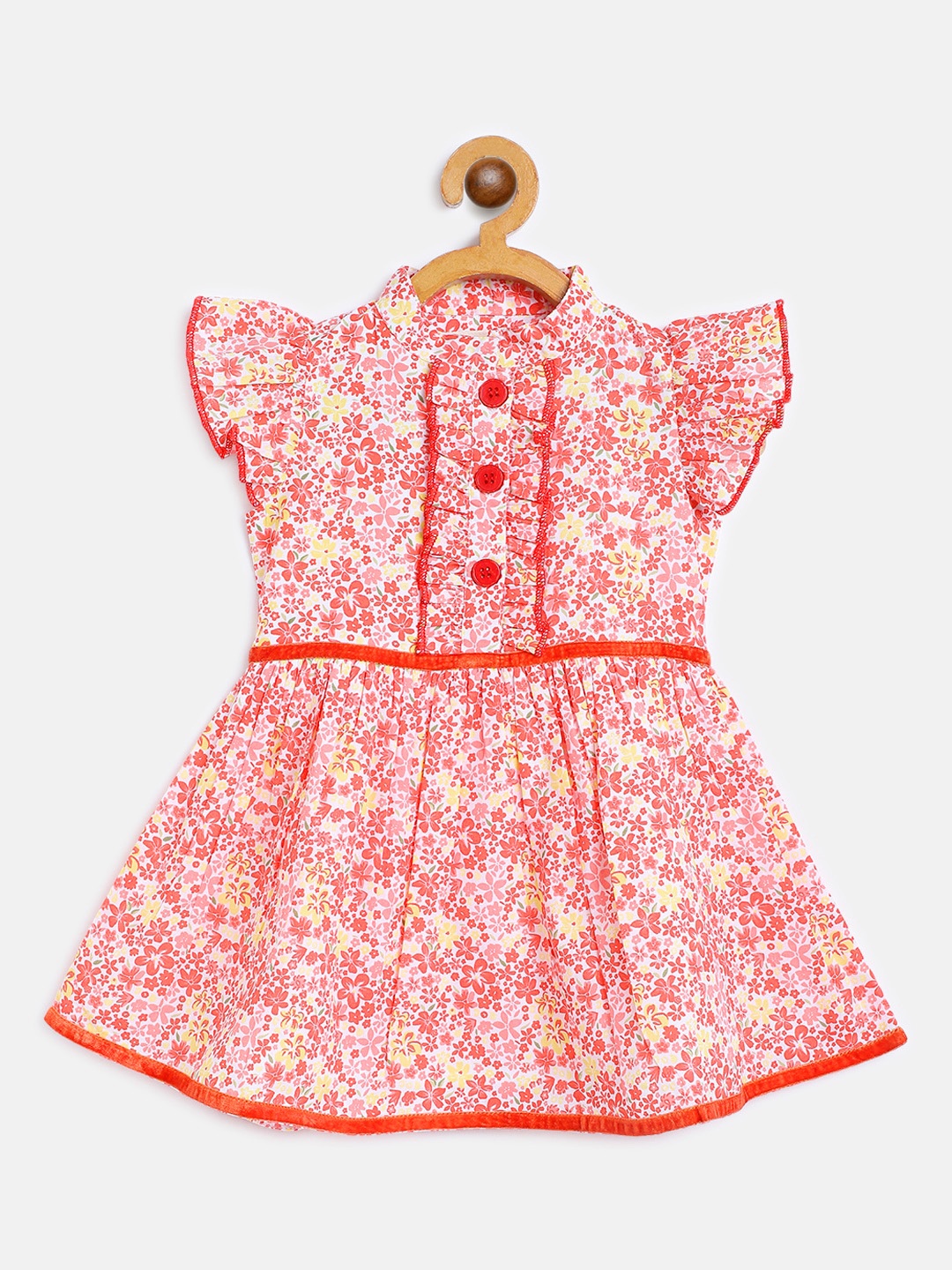 

Bella Moda Red Floral Dress