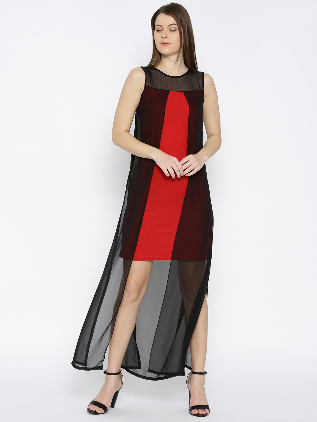 

AND Women Red Solid Shift Dress