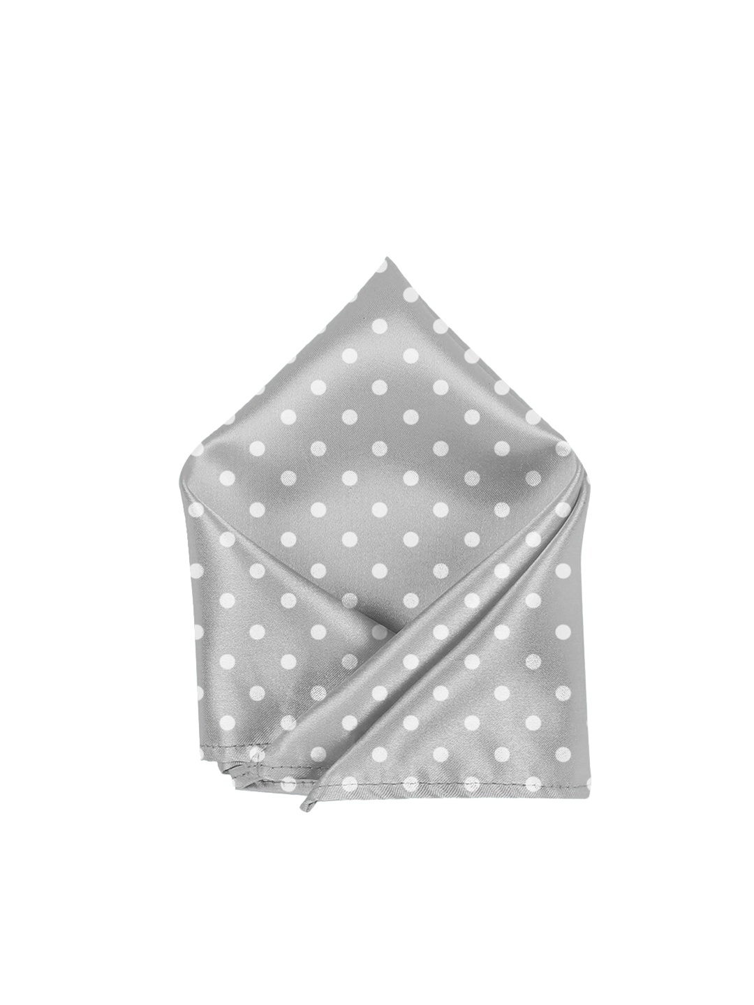 

Blacksmith Men Grey Polka Dot Printed Pocket Square