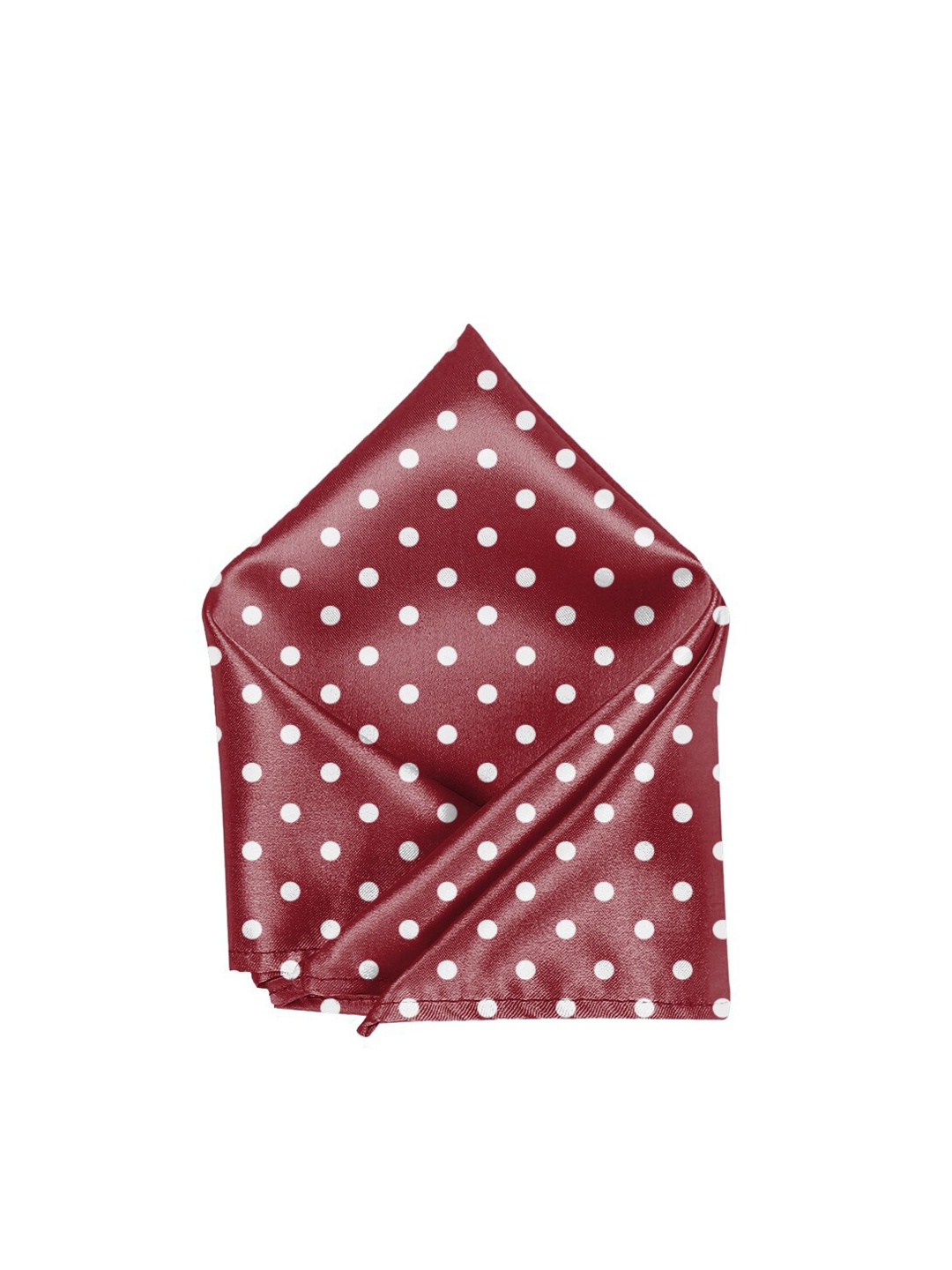 

Blacksmith Maroon Polka Dot Printed Pocket Square