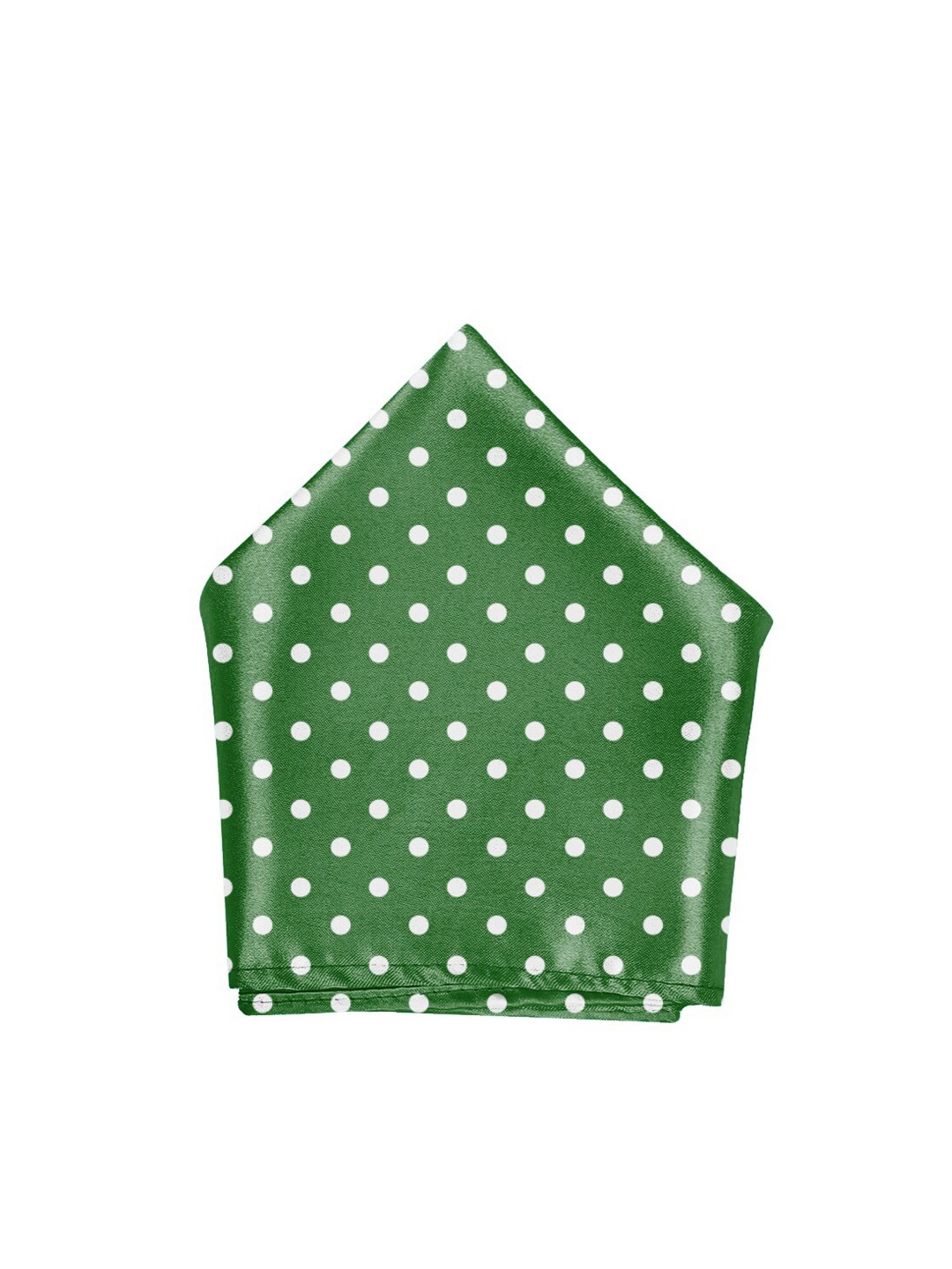 

Blacksmith Men Green Polka Dot Printed Pocket Square