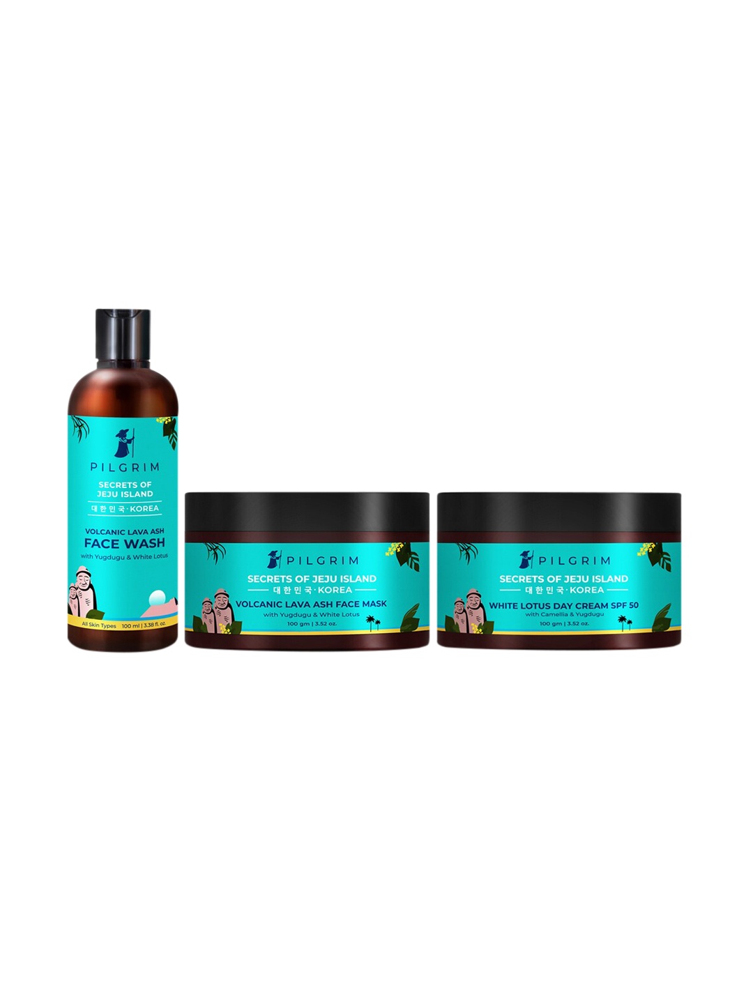 

Pilgrim Korean Beauty Sunrise Glow Kit for De-Pigmentation & Blemish Removal, Blue