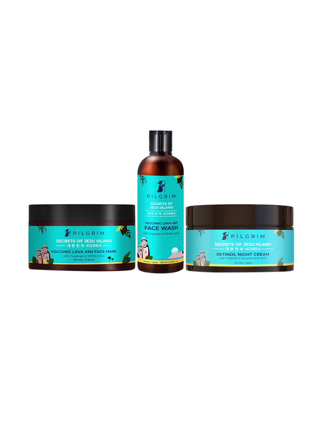 

Pilgrim Anti Ageing Facial Detox Kit for Firm & Glowing Skin, Blue