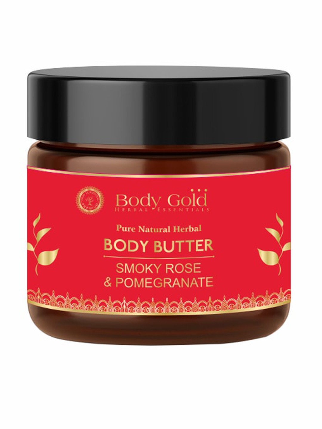 

Body Gold Pure Natural Herbal Smoky Rose & Pomegranate Body Butter Cream 100 gm, Red