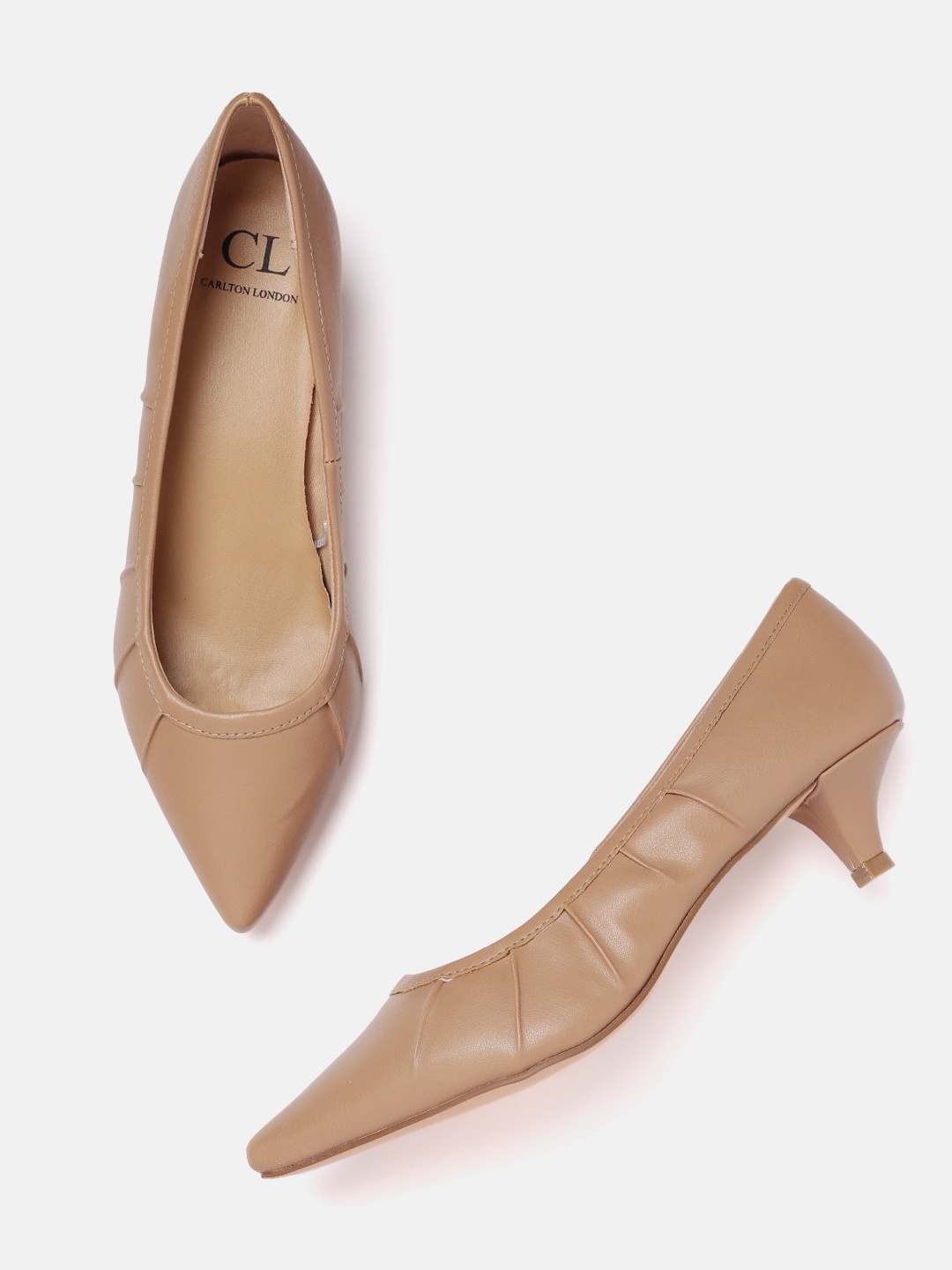 

Carlton London Women Beige Solid Pumps