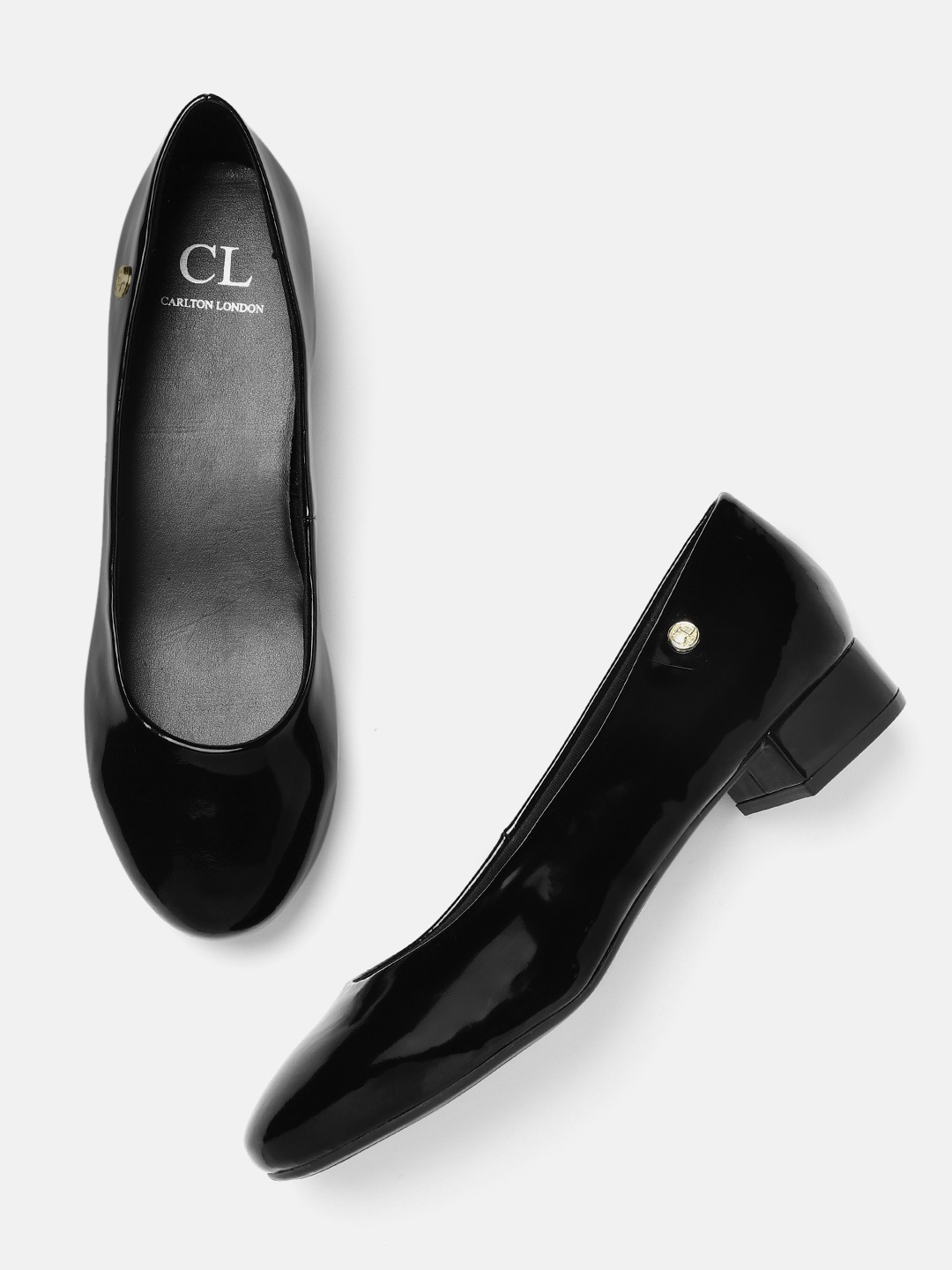 

Carlton London Women Black Solid Ballerinas