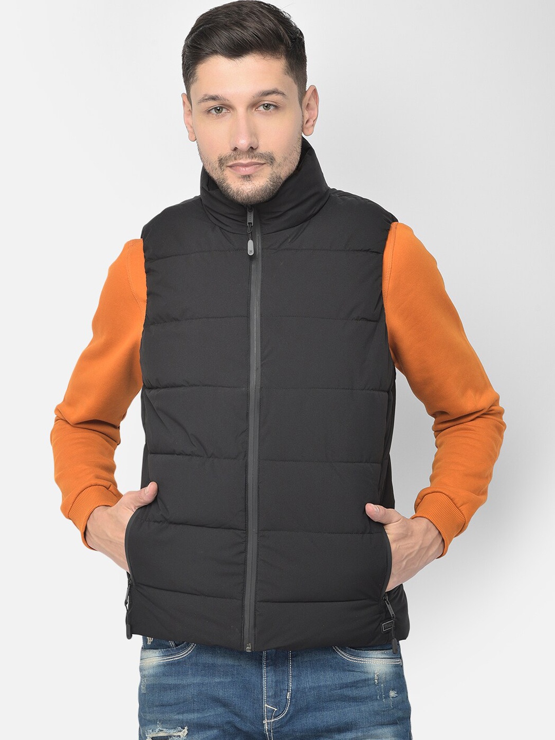 

Woods Men Black Water Resistant Puffer Jacket