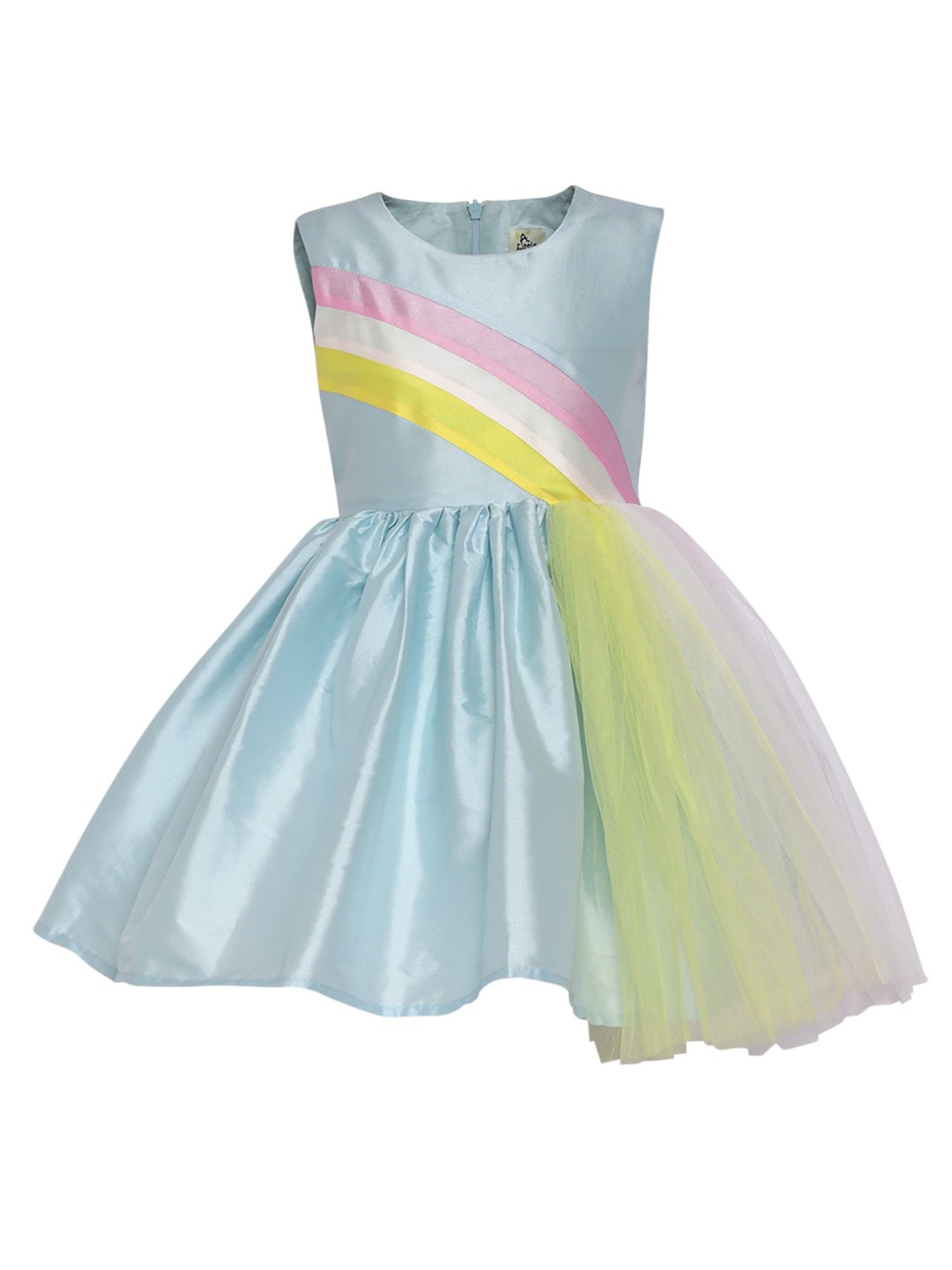 

A Little Fable Girls Blue Striped Dress