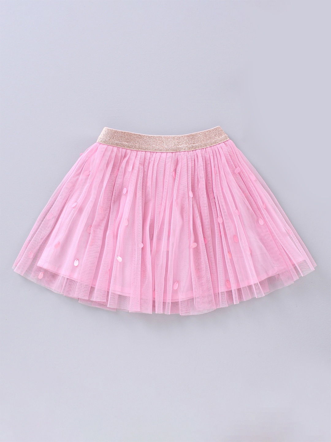 

A Little Fable Girls Pink Sequined Tutu Skirt