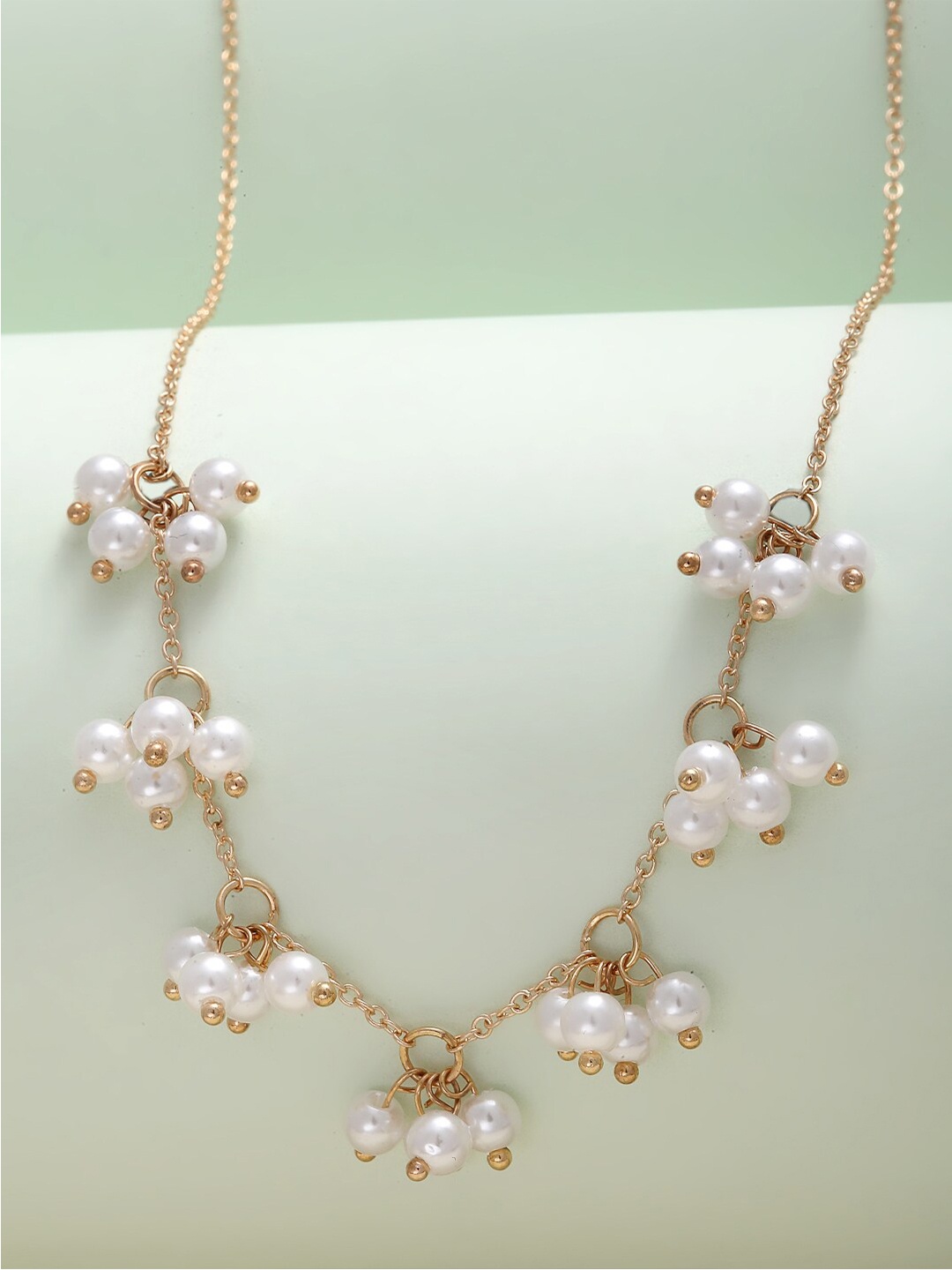 

Ferosh Gold-Toned Peal Necklace