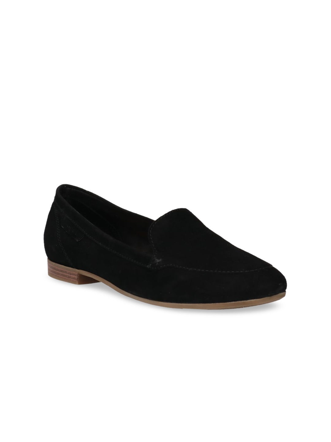 

Bugatti Women Black Leather Slip-On Sneakers
