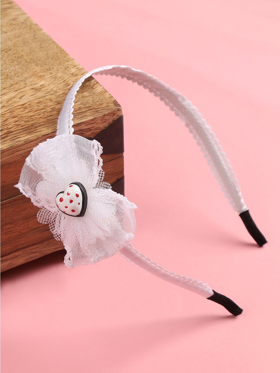 

AccessHer Women White Embellished Hairband