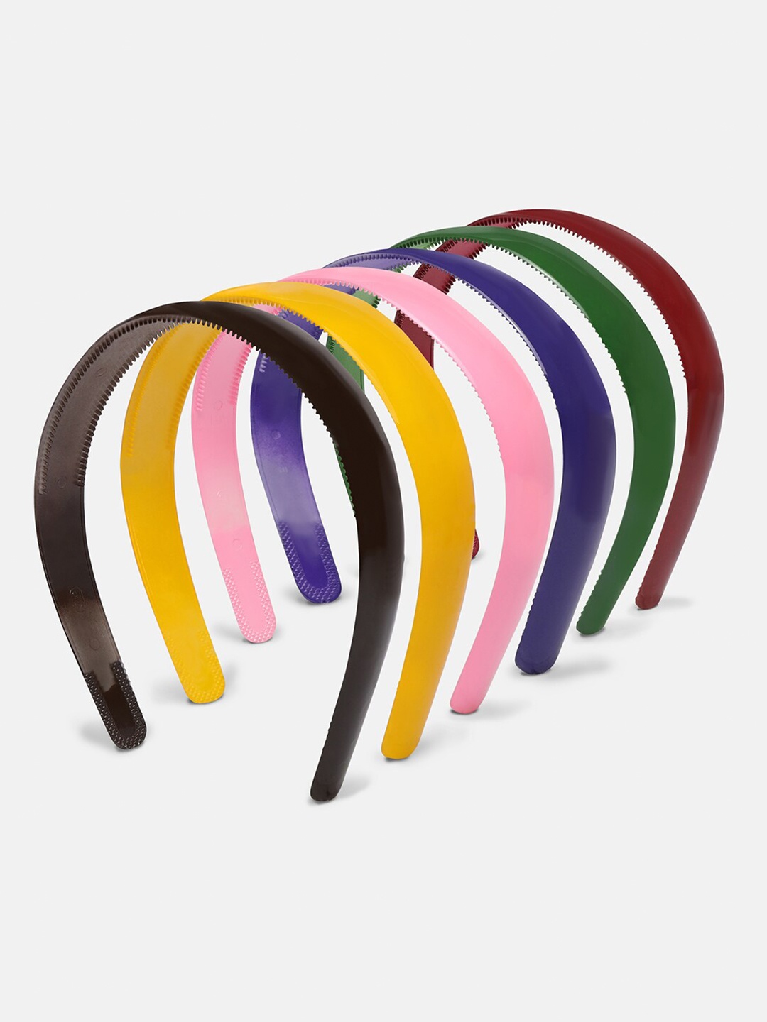 

AccessHer Women Pink & Black Set of 6 Hairband