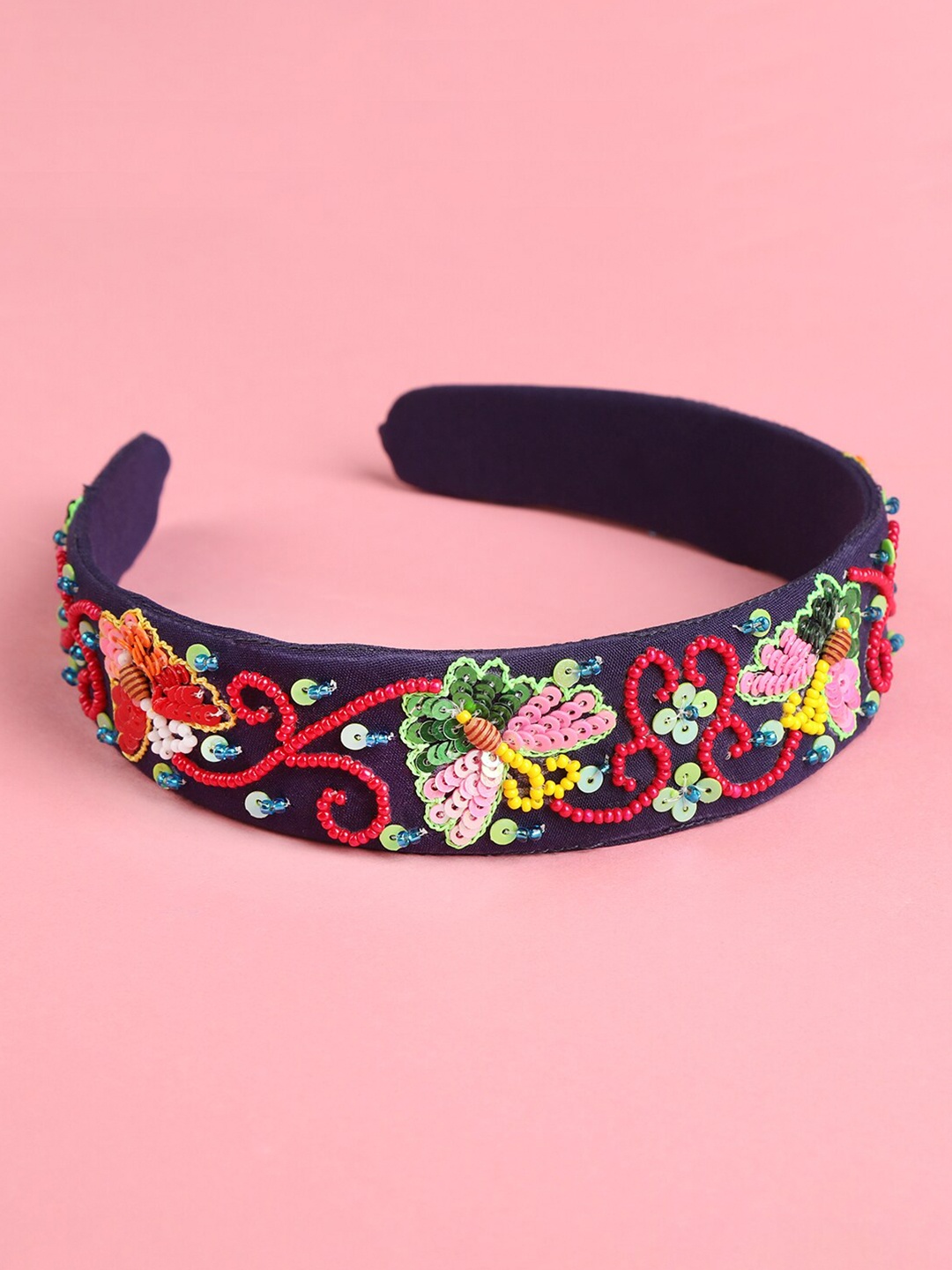 

AccessHer Women Multicoloured Embellished Designer Hairband, Multi