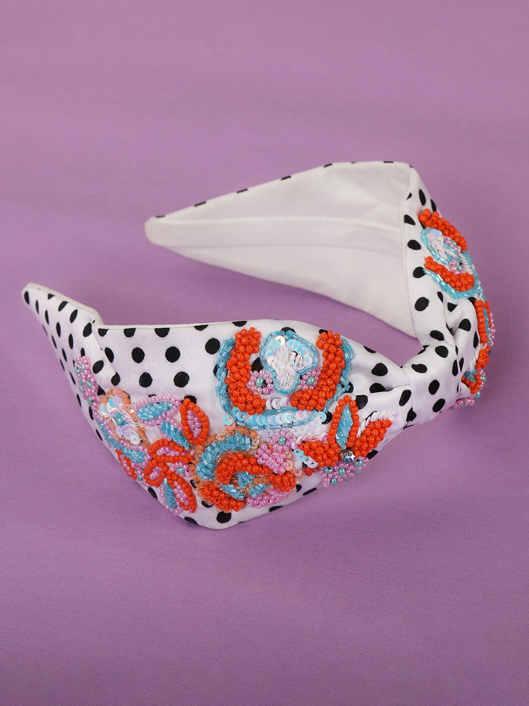 

AccessHer Women Multicoloured Embellished Designer Hairband, Multi