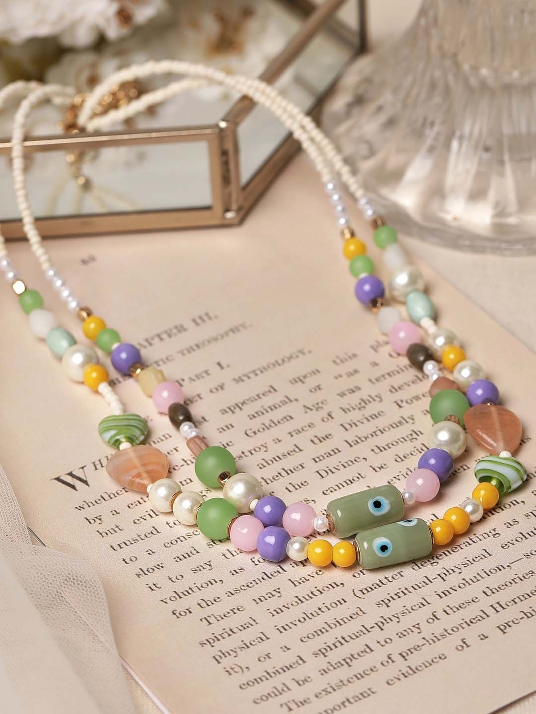

Rubans Voguish Multicoloured Layered Necklace, Multi