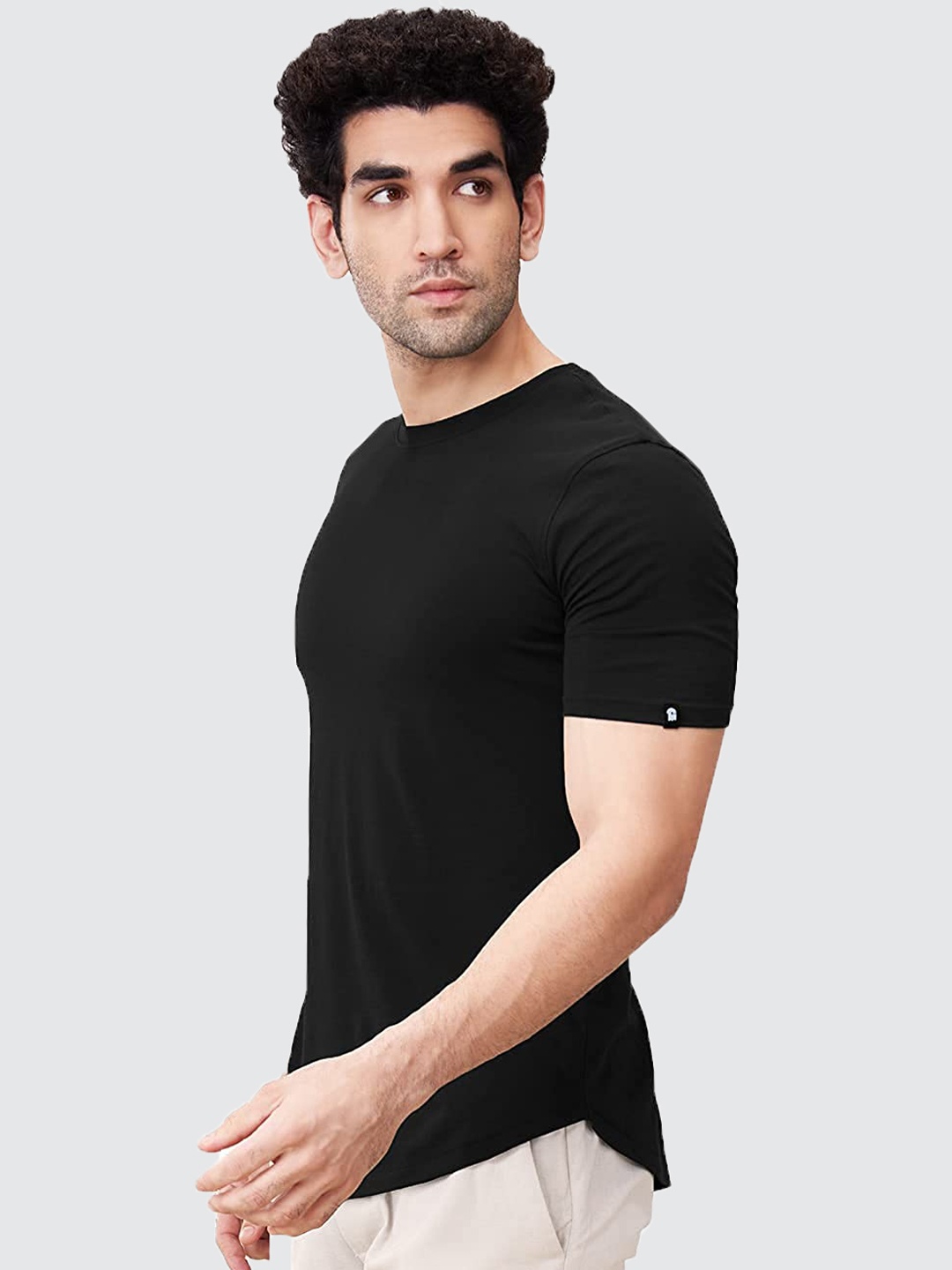

The Souled Store Men Black Cotton T-shirt
