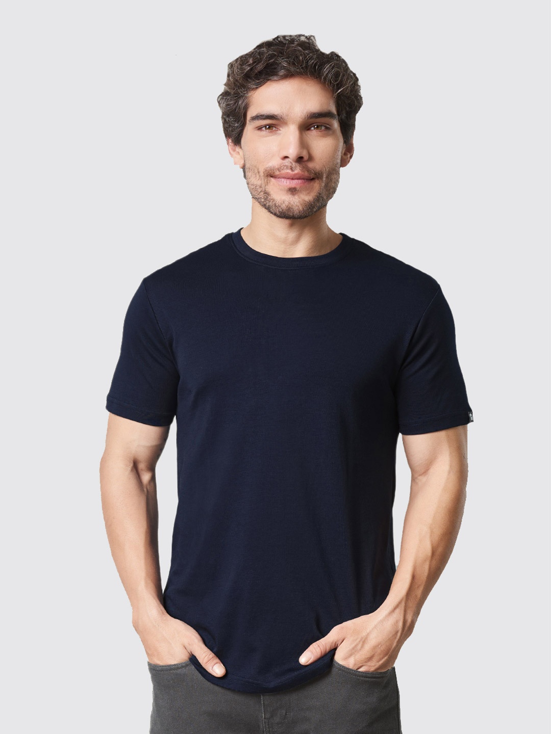 

The Souled Store Men Blue Pockets T-shirt