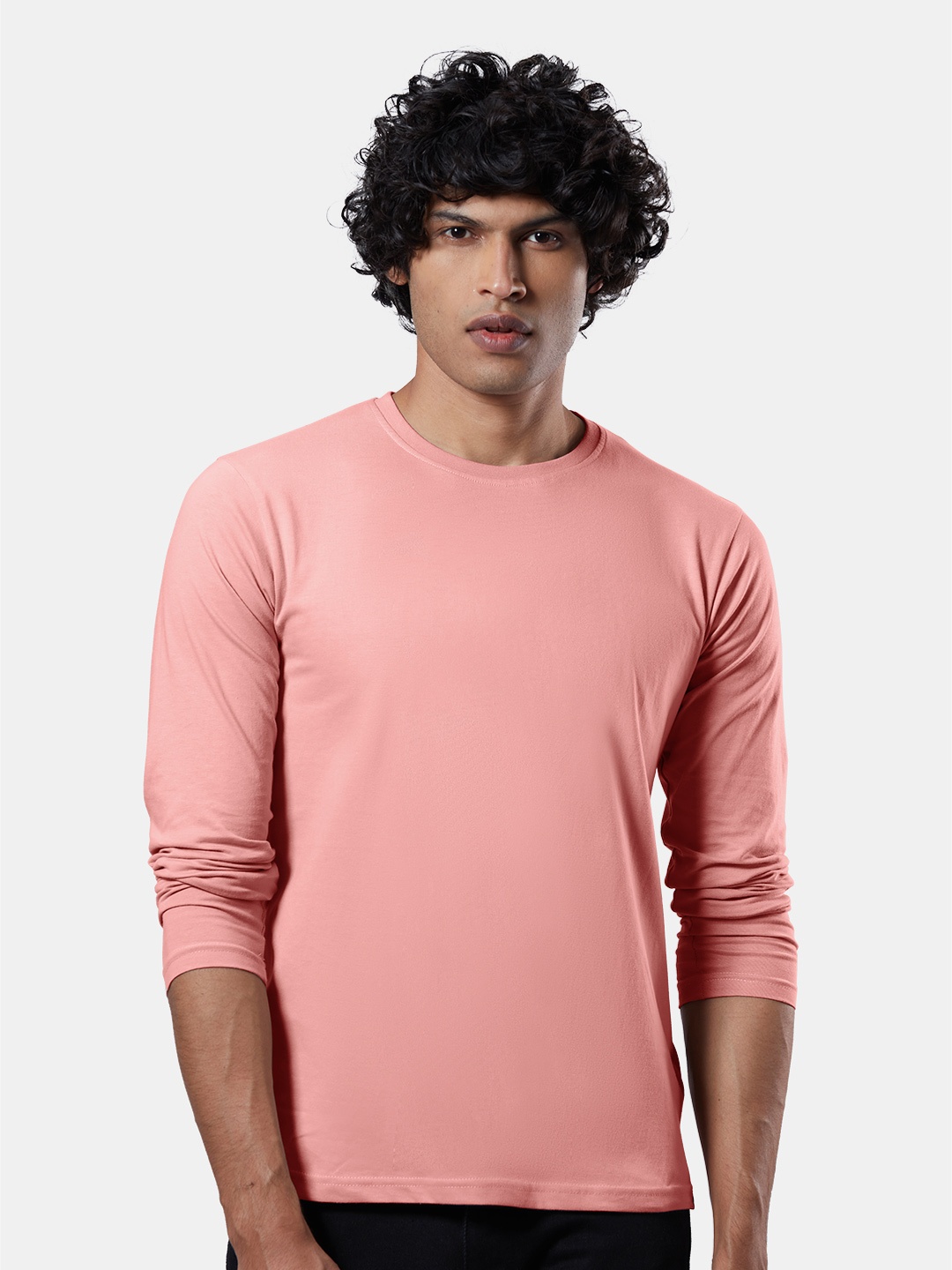 

The Souled Store Men Peach-Coloured T-shirt