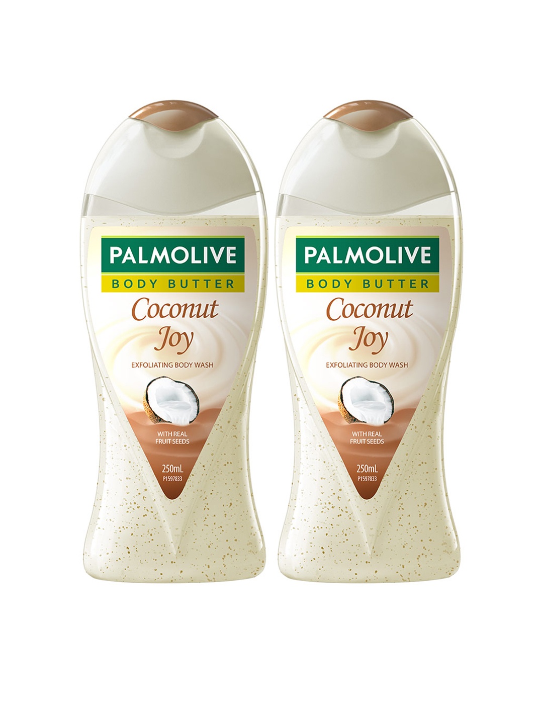 

Palmolive Set of 2 Coconut Joy Shower Gel - 250 ml Each, Cream