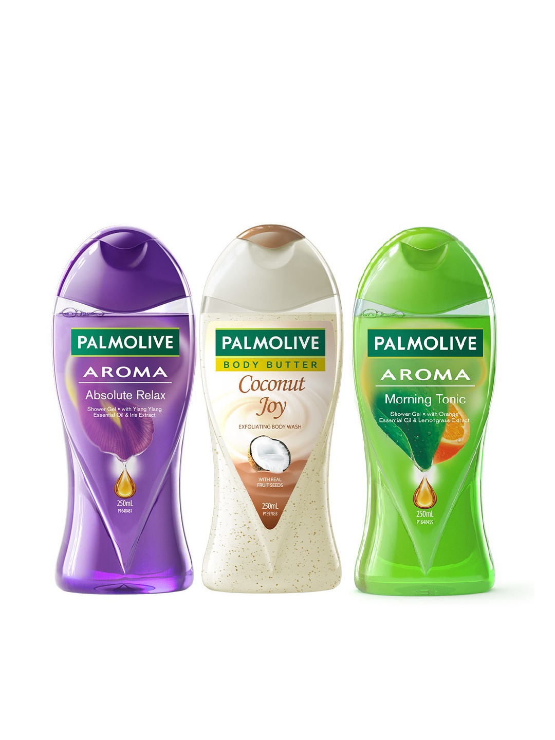 

Palmolive Coconut Joy-Aroma Absolute Relax-Aroma Morning Tonic Body wash - 250 ml Each, Multi