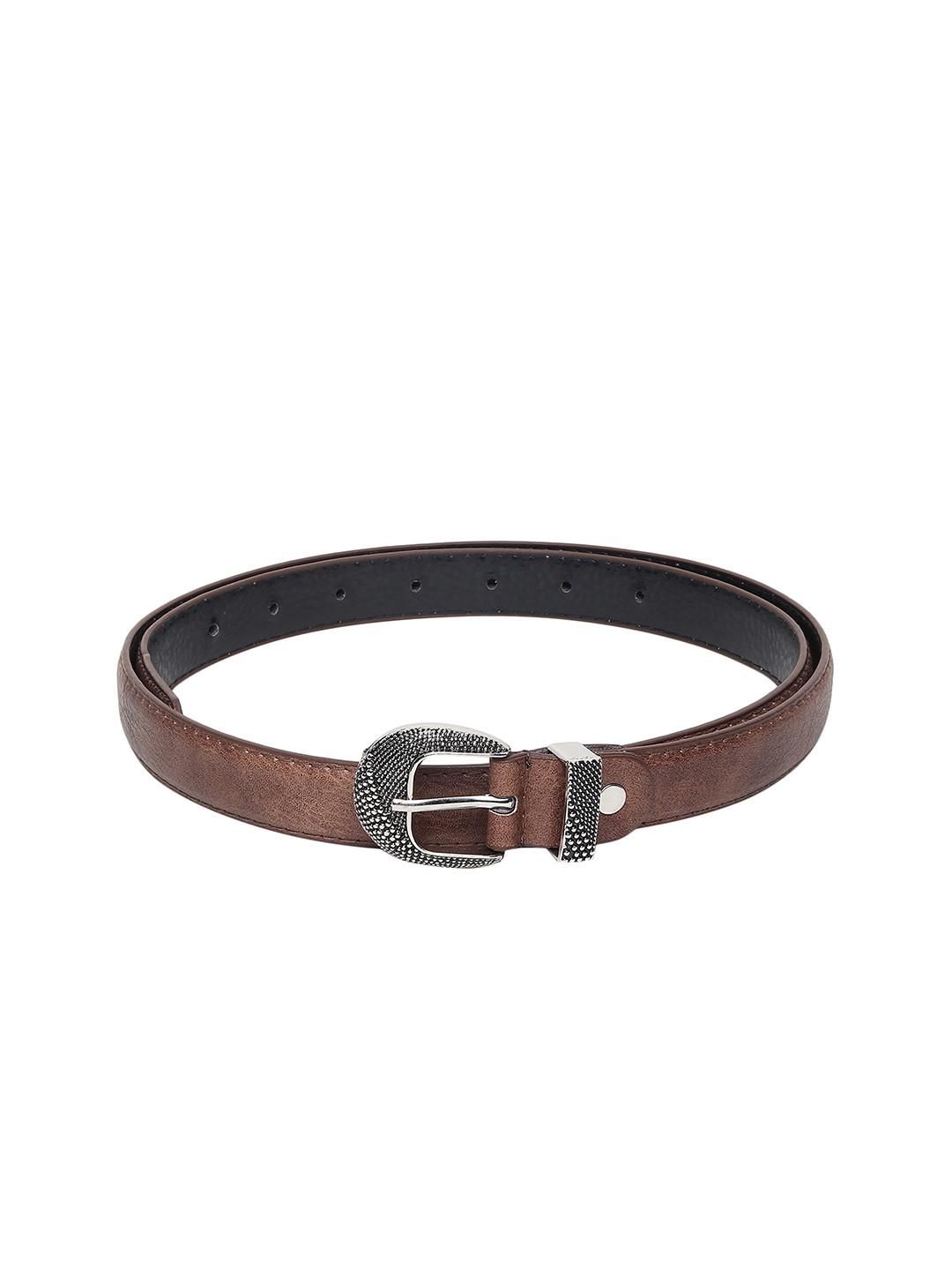 

Swiss Design Women Solid Brown PU Belt