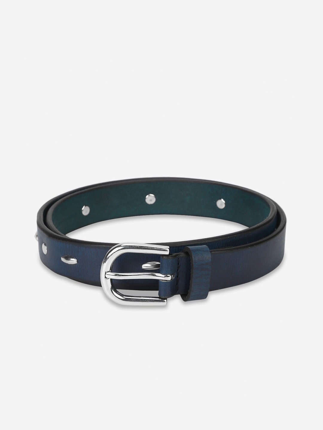 

Aditi Wasan Women Blue Solid Leather Formal Belt