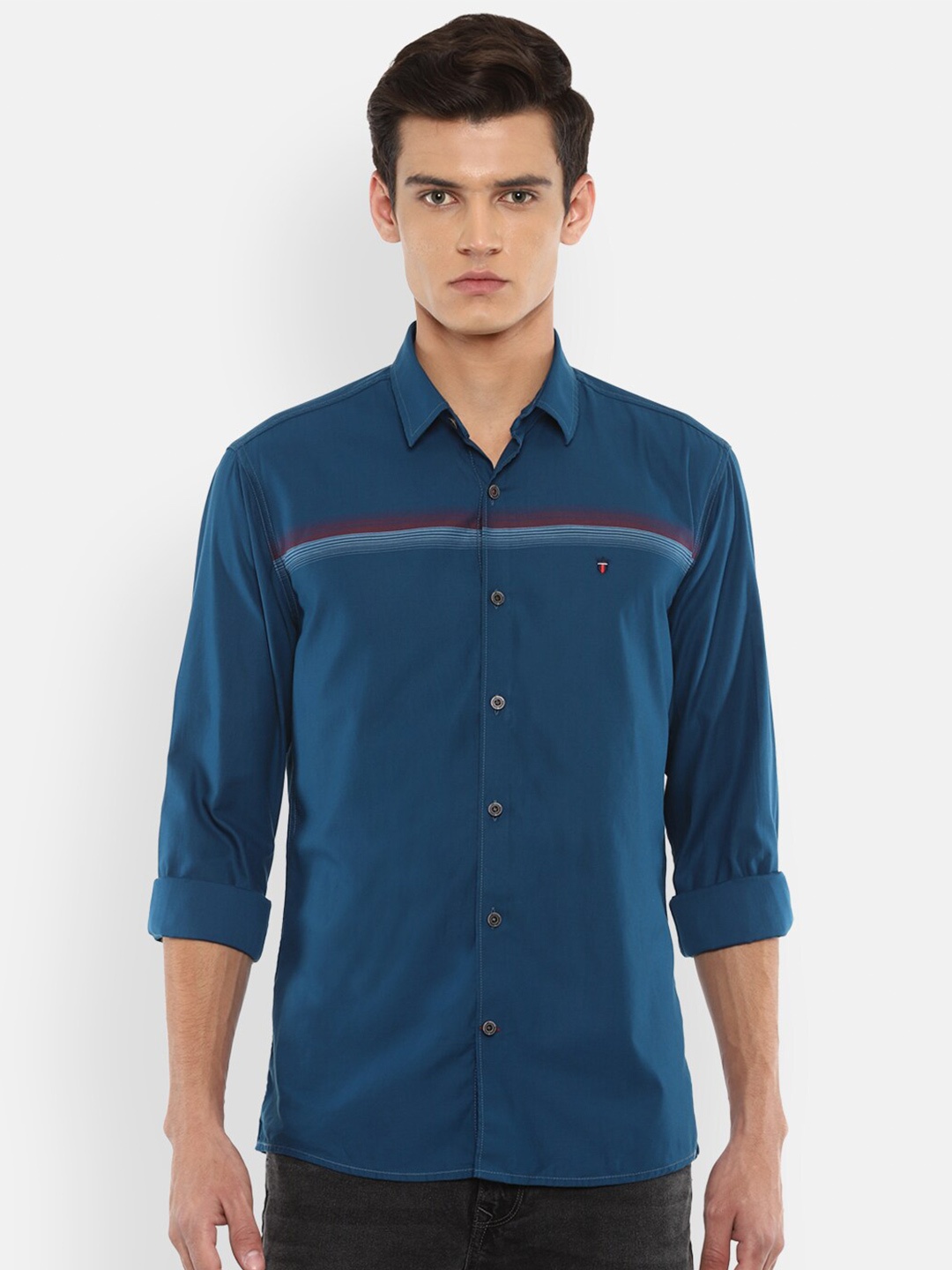 

Louis Philippe Sport Men Navy Blue Slim Fit Casual Shirt